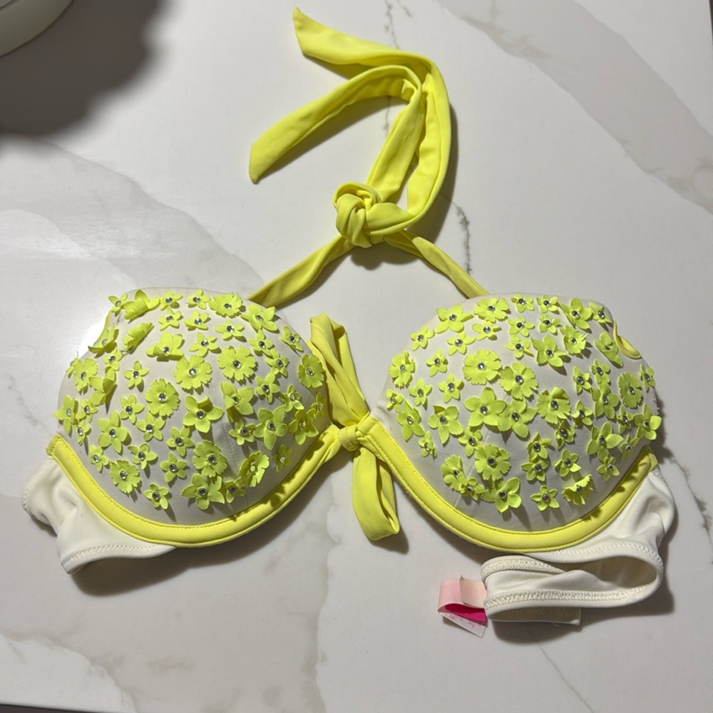 Bombshell VS Neon Floral Swimsuit Top